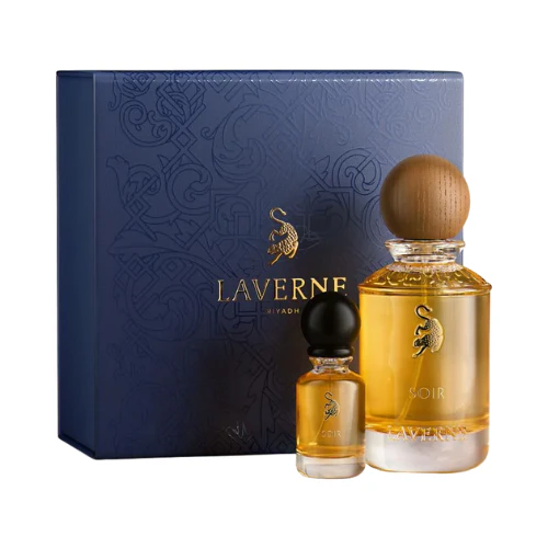 Soir Package de Laverne, pack de perfume femenino con aroma dulce y cálido. Estuche elegante perfecto para regalo